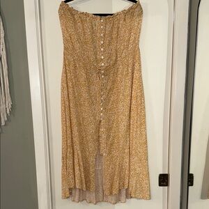 Vince Camuto Straples Yellow Floral sundress